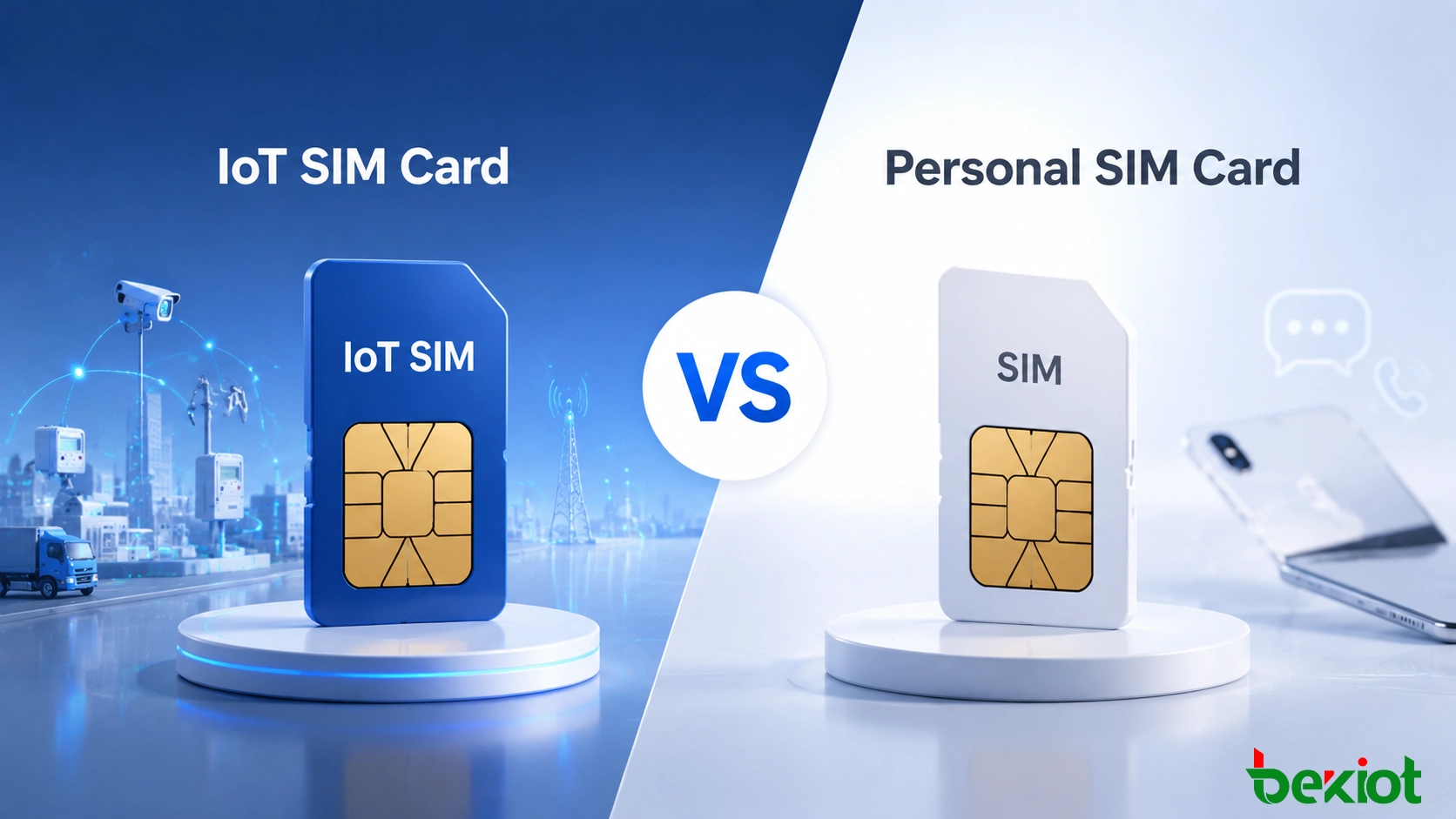 بطاقة SIM لإنترنت الأشياء مقابل بطاقة SIM الشخصية: دليل اتصال المؤسسات