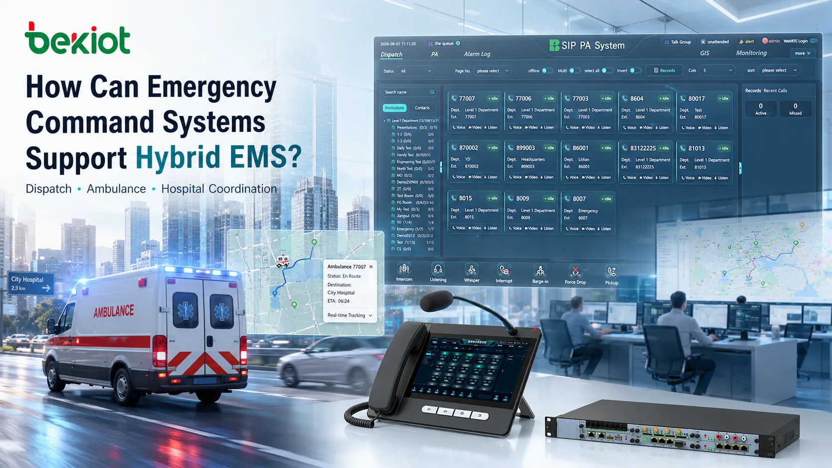 كيف يمكن لنظام قيادة الطوارئ تنسيق نموذج هجين لخدمات EMS؟