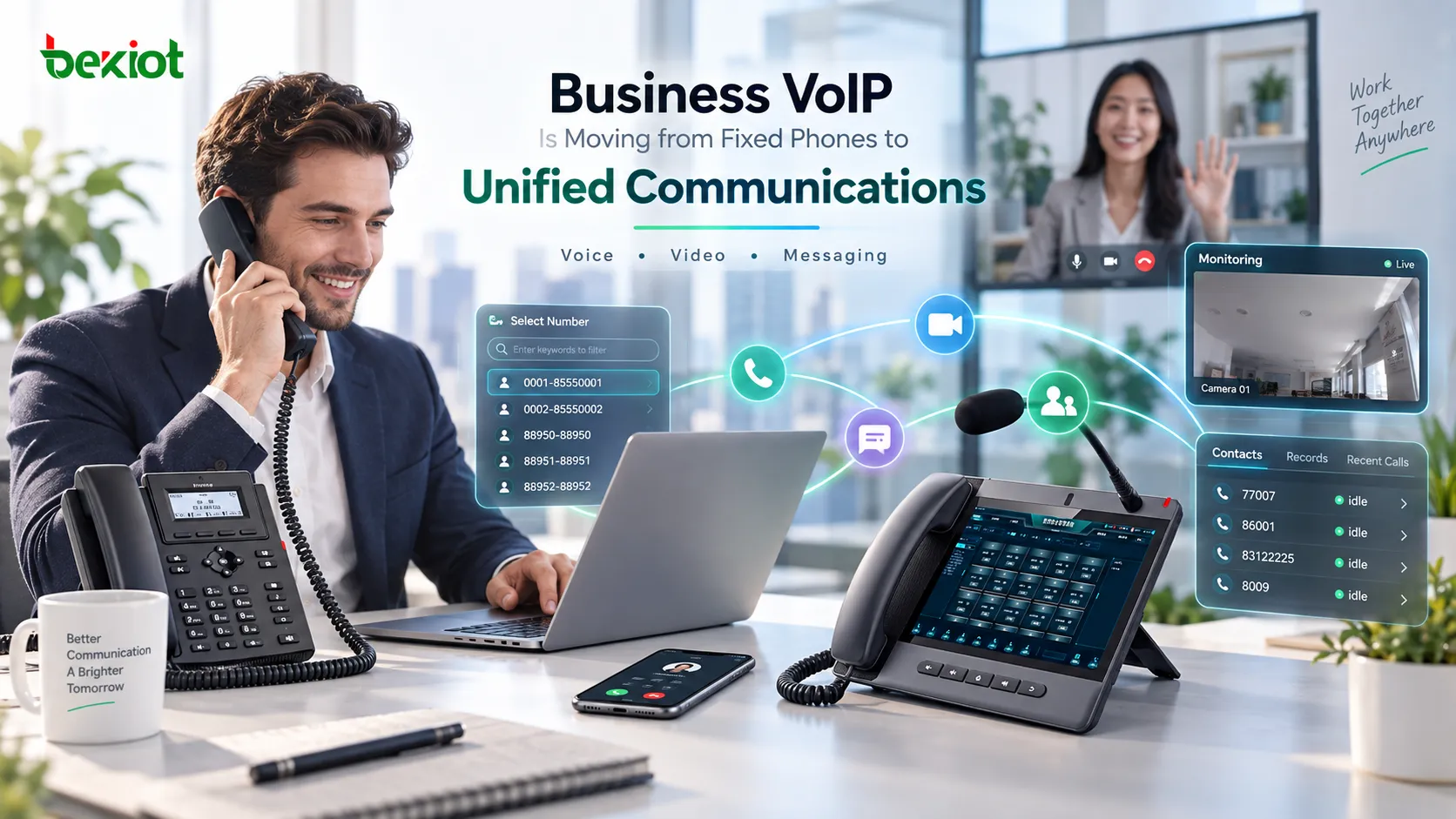 انتقال VoIP للأعمال من الهواتف الثابتة إلى منصات الاتصالات الموحدة