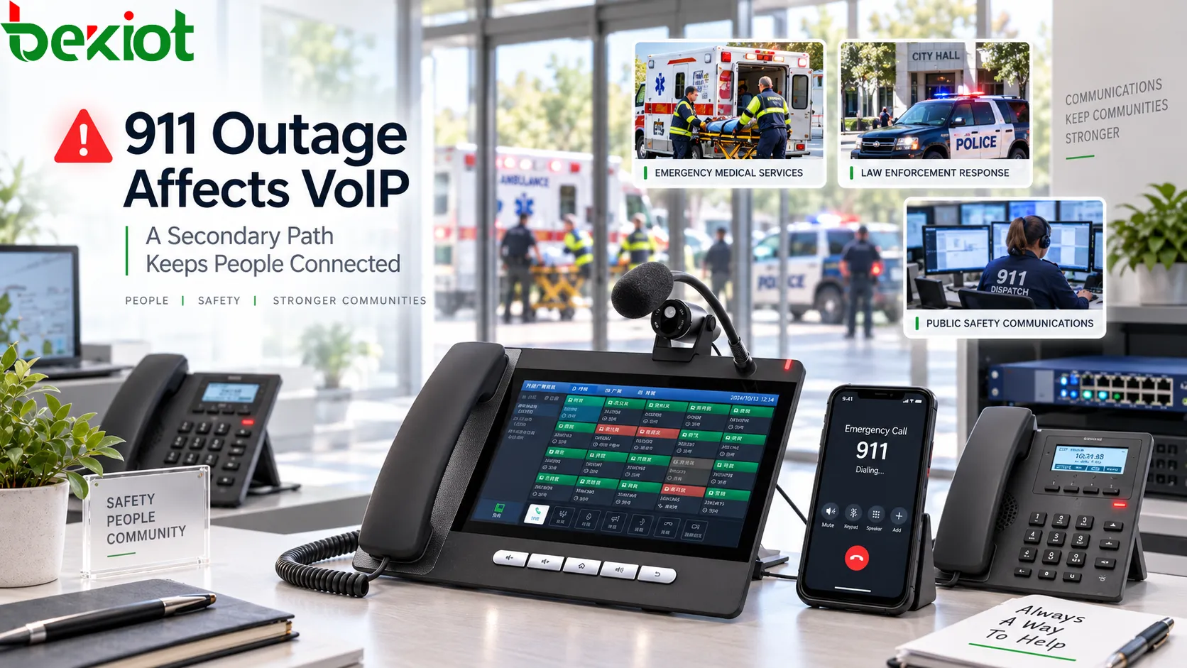 انقطاعات 911 المتقطعة تؤثر في VoIP: لماذا تحتاج مكالمات الطوارئ إلى مسار ثانوي