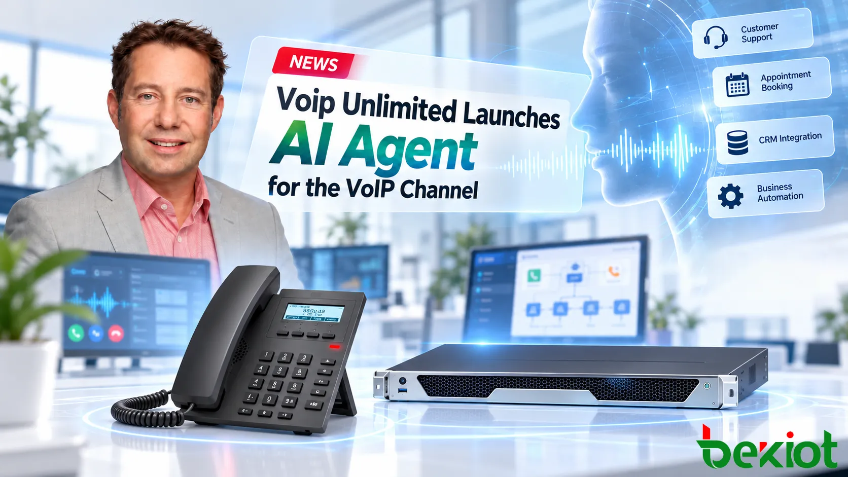 Voip Unlimited تطلق AI Agent مع دخول الخدمات الصوتية الذكية إلى قنوات توزيع VoIP